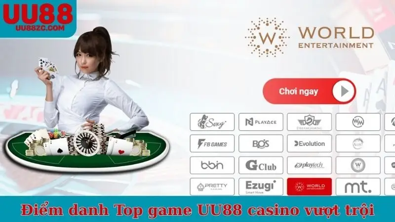 Điểm danh Top game UU88 casino vượt trội