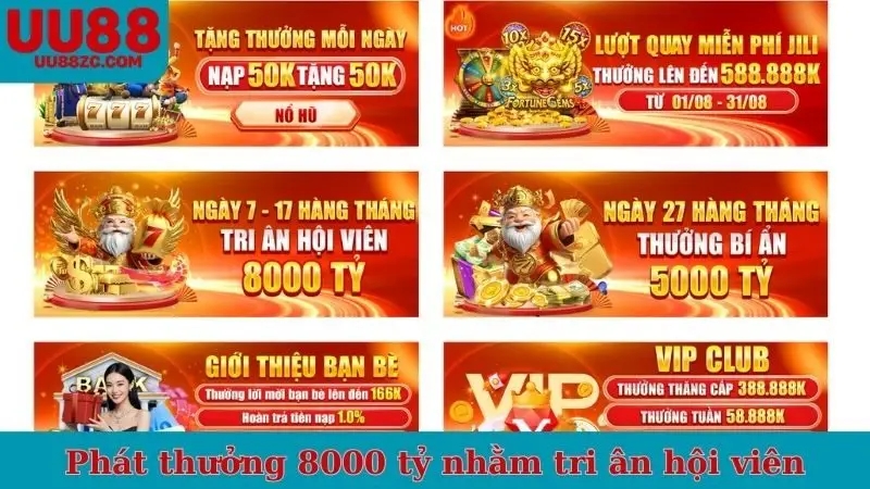 Phát thưởng 8000 tỷ nhằm tri ân hội viên