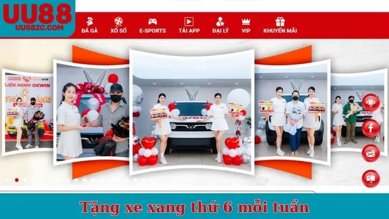 Tặng xe xang thứ 6 mỗi tuần